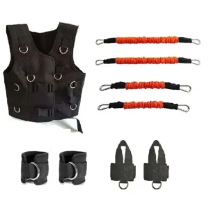 1Vest Sprinters Speed Harness Resistance Bands Training For Gym Fitness Running Kicks Soccer